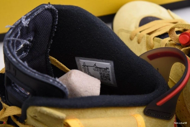 Rep TBkick 6 X SCOTT AIR YELLOW CN1084-300 JORDAN TRAVIS 0630